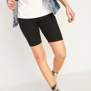 NWT Old navy black rib knit bike shorts - S